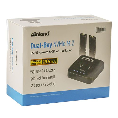 Inland 2 Bays Docking Staion / Duplicator for AHCI / NVMe M.2 SSD — vista 5