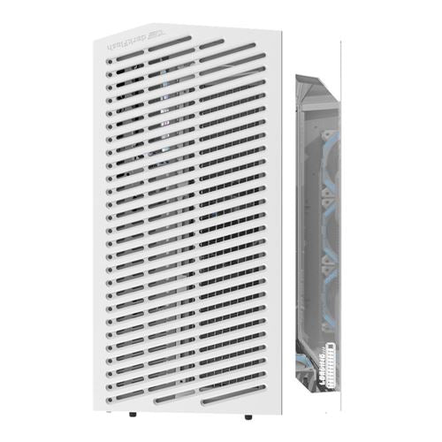 darkFlash DY470 Tempered Glass ATX Mid-Tower Computer Case - White — vista 5