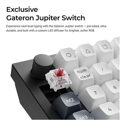 Keychron Q0 Max Swappable RGB Backlight Red Switch Knob Version - Black — vista 5