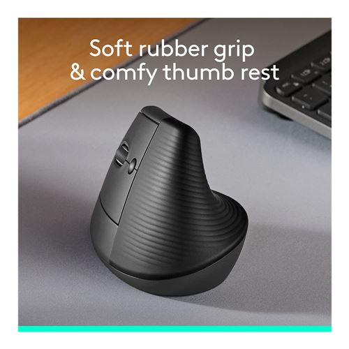 Logitech Lift Vertical Ergonomic Wireless Mouse - Graphite
Left Handed — vista 5