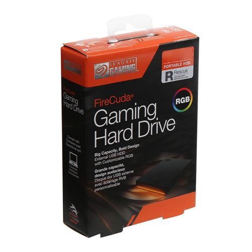 Seagate 5TB FireCuda Gaming Hard Drive External Hard Drive - USB 3.2 Gen 1, RGB LED lighti — vista 5