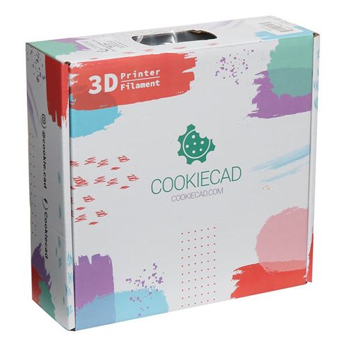 Cookiecad 1.75mm Blue Chip (Pale Blue Marble) PLA 3D Printer Filament - 1kg Spool (2.2 lbs — vista 5