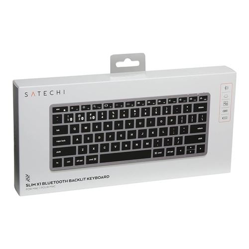 Satechi Slim X1 Bluetooth Backlit Keyboard - Space Gray — vista 5