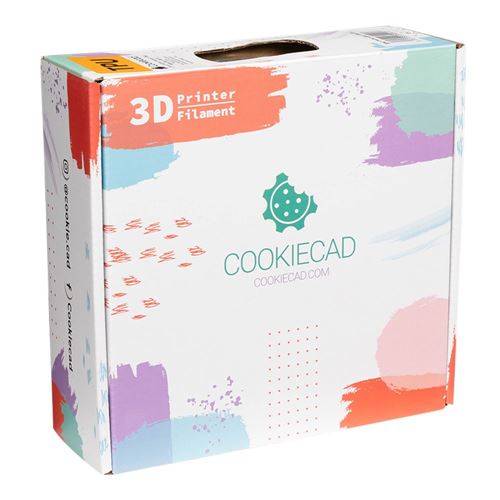 Cookiecad 1.75mm TPU 3D Printer Filament 1.0 kg (2.2 lbs.) Spool - Mint Star Stuff — vista 5