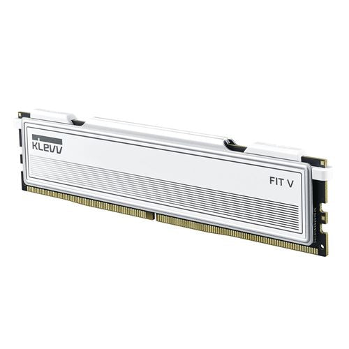 KLEVV FIT V 32GB (2 x 16GB) DDR5-6000 PC5-48000 CL28 Dual Channel Desktop Memory Kit 5AGU880-60B280F - Ceramic White — detall
