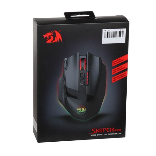 Redragon MCM801P Sniper Pro RGB Wired/ Wireless Gaming Mouse - Black — vista 5