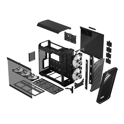 Fractal Design Torrent RGB Tempered Glass ATX Mid-Tower Computer Case - Black — vista 6