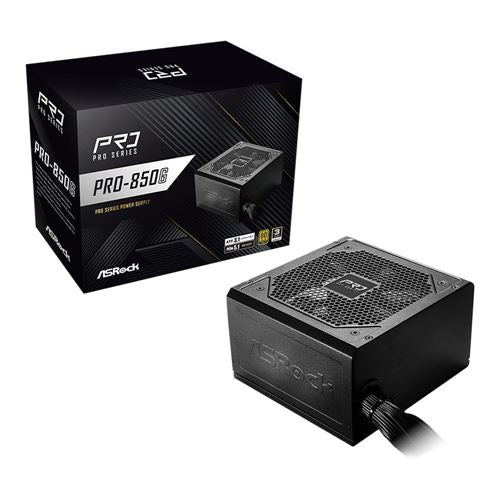 ASRock PRO-850G 850 Watt 80 Plus Gold ATX Non-Modular Power Supply - ATX 3.1 Compatible — vista 6