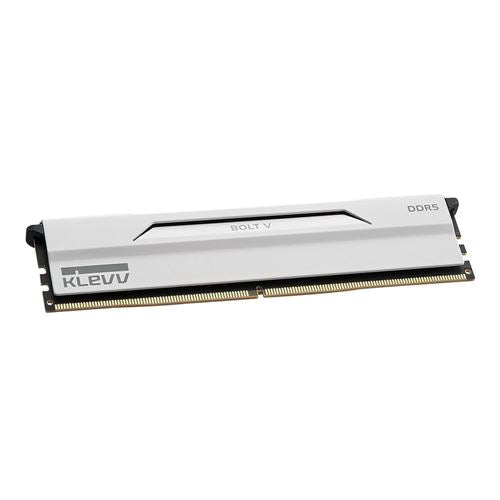 KLEVV BOLT V 32GB (2 x 16GB) DDR5-6000 PC5-48000 CL30 Dual Channel Desktop Memory Kit 5AGU880-60A300I - Pure White — detalle (6)