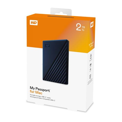 WD 2TB My Passport for Mac USB 3.2 Gen 2 (Type-A) External Hard Drive - Blue — vista 6