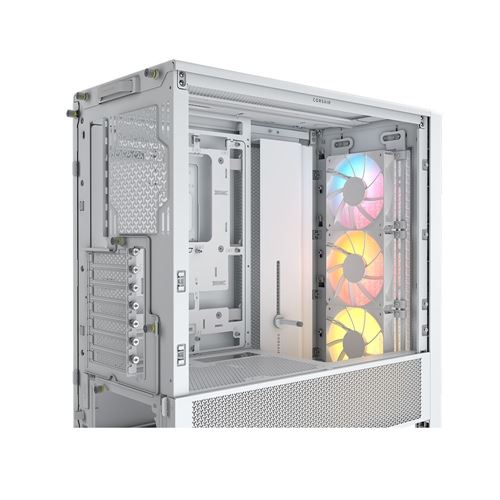 Corsair FRAME 4000D RS ARGB Modular Tempered Glass ATX Mid-Tower Computer Case - White — vista 6