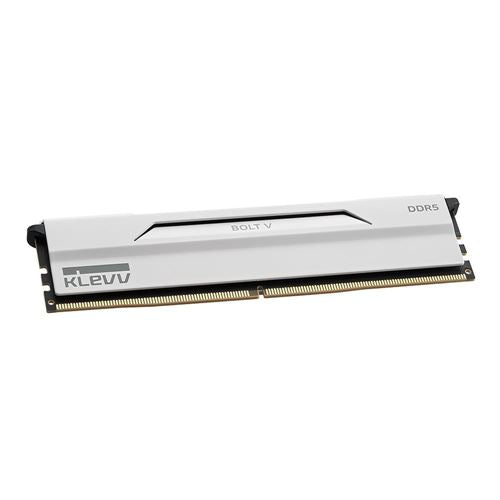 KLEVV BOLT V 32GB (2 x 16GB) DDR5-6000 PC5-48000 CL30 Dual Channel Desktop Memory Kit 5AGUA80-60A300I - Pure White — detalle (6)