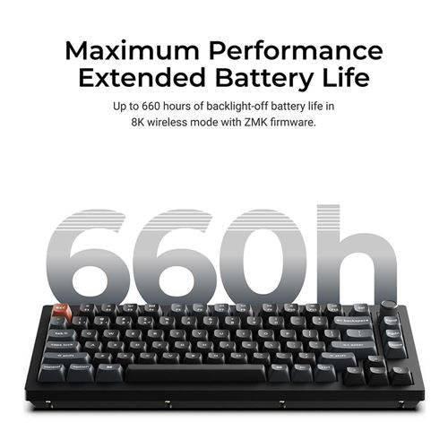 Keychron V1 Ultra 8K Wireless Mechanical Keyboard, Banana Silk POM Switch- Black — vista 6