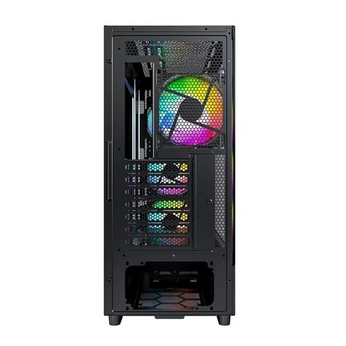 Montech X5 Tempered Glass ATX Mid-Tower Computer Case - Black — vista 6