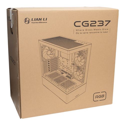 Lian Li CG237 Tempered Glass ATX Mid-Tower Computer Case - White — vista 7