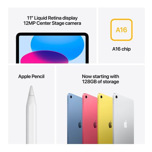 Tablet Apple iPad 11" - A16 - Wi-Fi - 256GB - (2025) - Silver - MD4G4LL/A — vista 7