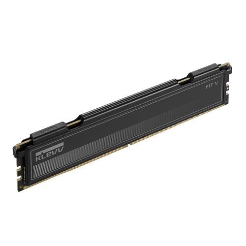 KLEVV FIT V 32GB (2 x 16GB) DDR5-6400 PC5-51200 CL30 Dual Channel Desktop Memory Kit 5AGU880-64B300L - Jet Black — detalle de (7)