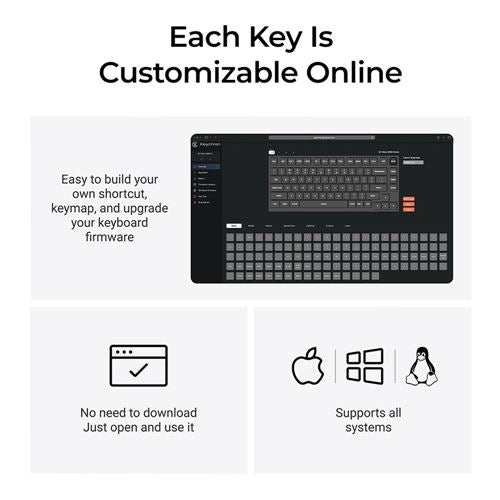 Keychron Q1 Max Hot Swappable RGB Backlight Wireless Keyboard - Black
Gateron Jupiter Bro — vista 7