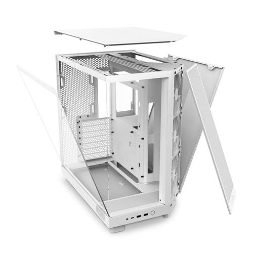 NZXT H6 Flow Tempered Glass ATX Mid-Tower Computer Case - White — vista 7