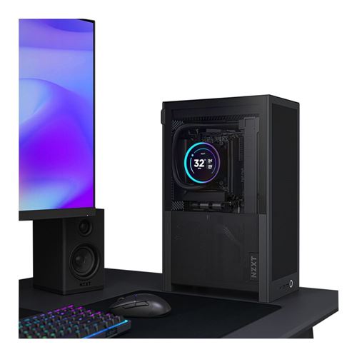NZXT H2 Flow Mini-ITX Mini Tower Computer Case - Black — vista 7