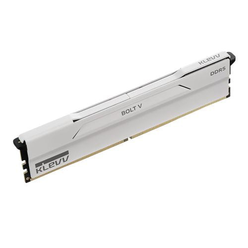 KLEVV BOLT V 32GB (2 x 16GB) DDR5-6000 PC5-48000 CL30 Dual Channel Desktop Memory Kit 5AGU880-60A300I - Pure White — detalle (7)