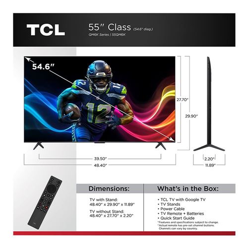 TCL 55QM6K 54.6" Class (55" Diag.) 4K Ultra HD Smart QLED TV — vista 8