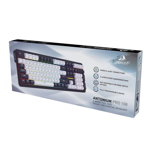 Redragon ANTONIUM MCK745 PRO Wireless Mechanical Gaming Keyboard - Purple — vista 8