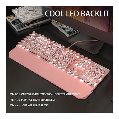 MageGee MK-STORM RGB Mechanical Gaming Keyboard - Pink — vista 8