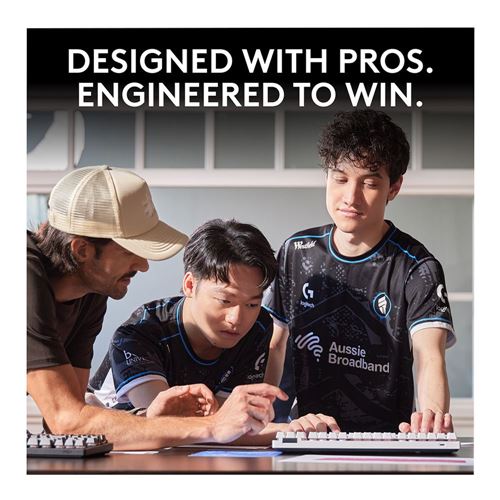 Logitech G Pro X TKL Rapid Wired Gaming Keyboard - White — vista 8