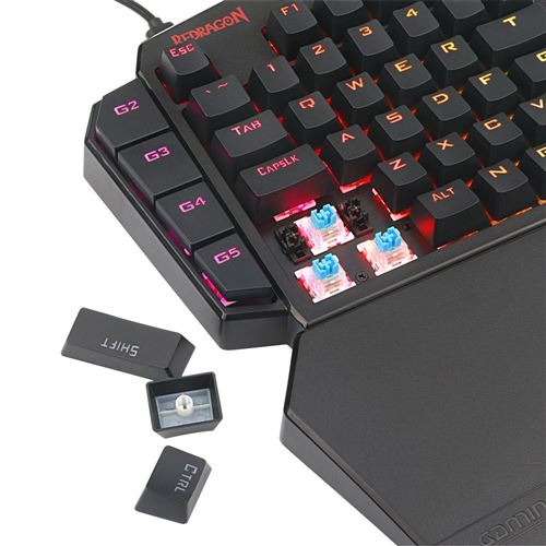 Redragon MCK585 DITI RGB Mechanical Gaming Keyboard - OUTEMU Blue — vista 8