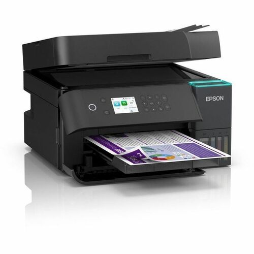 Impresora de inyección de tinta multifunción Epson L6370 Con cable e inalámbrico EcoTank - Color - Copiadora/I - imagen 3