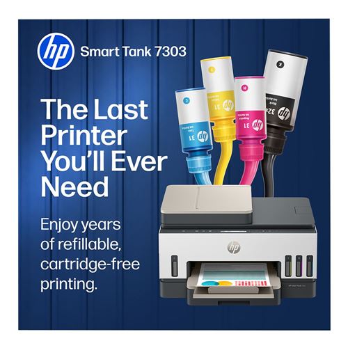 Impresora Multifuncional HP Smart Tank 7303 Tinta Continua Wi-Fi Ethernet Dúplex con ADF — detalle de los puertos