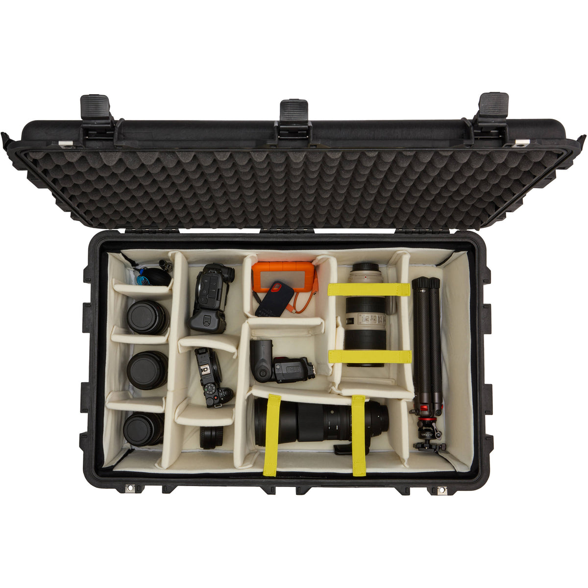 Inserto Divisor Ruggard Adjustable blanda para Pelican 1650 - en uso