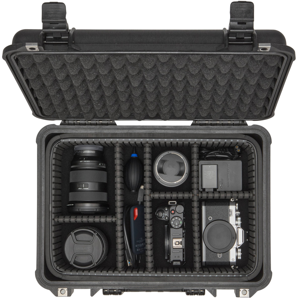 Inserto Divisor Ruggard Adjustable Hard para Pelican 1500 - en uso