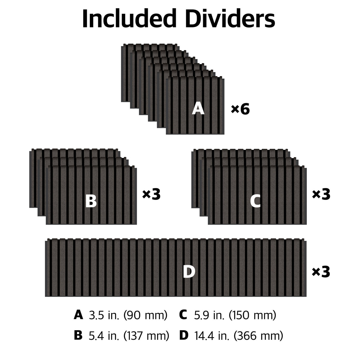 Inserto Divisor Ruggard Adjustable Hard para Pelican 1560 - detalle