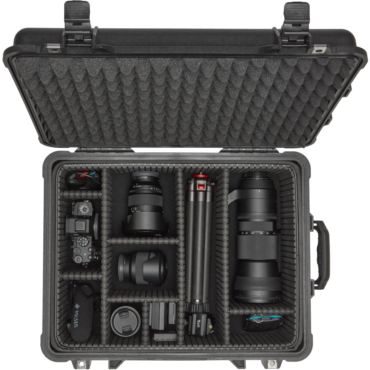 Inserto Divisor Ruggard Adjustable Hard para Pelican 1560 - en uso