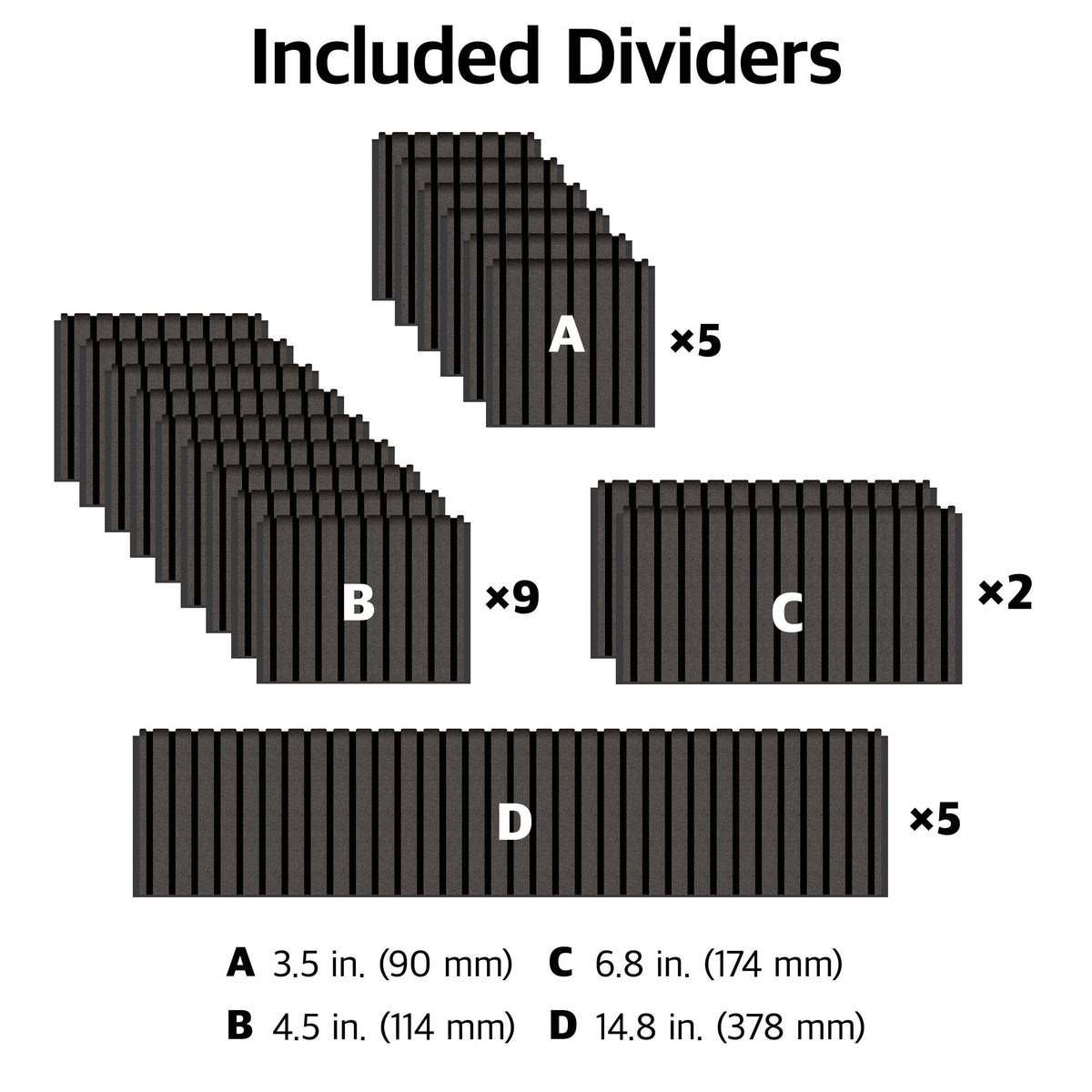 Inserto Divisor Ruggard Adjustable Hard para Pelican 1615 - detalle