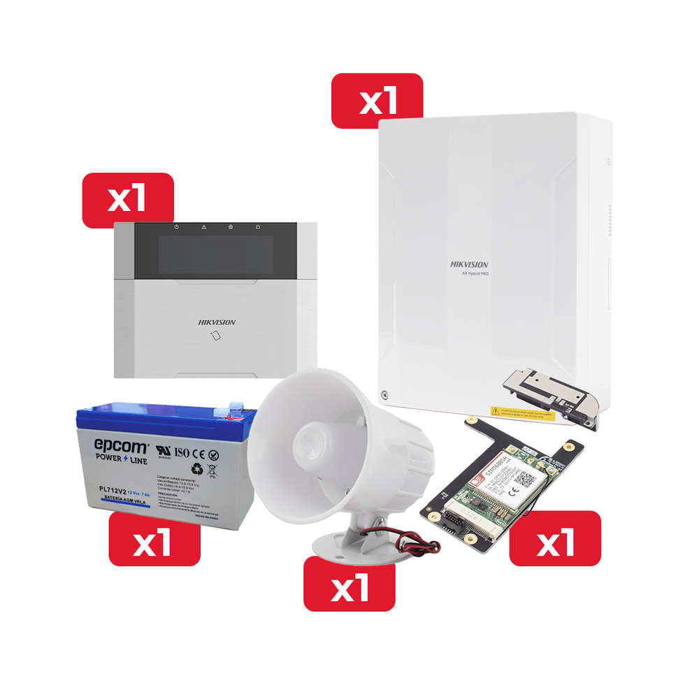Kit de Alarma Hikvision KIT-H64T-SB3G