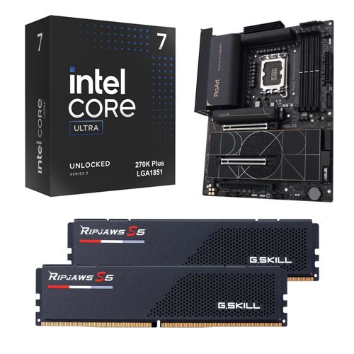 Kit para PC: Procesador Intel Core Ultra 7 270K Plus 24 Núcleos 3.70GHz 36MB Caché + — vista frontal