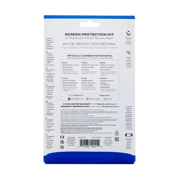 kit-protector-de-pantalla-powera-screen-protection-kit-para-playstation-portal-transparente