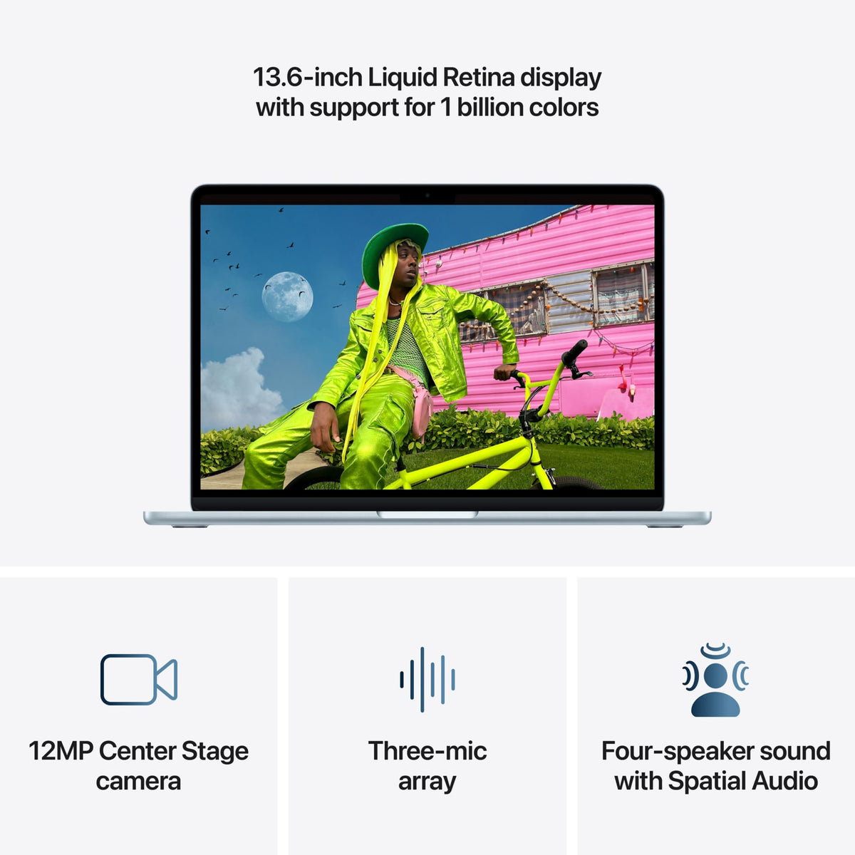 Laptop Apple MacBook Air 13", Apple M5, 16GB, 512 GB SSD - vista 3