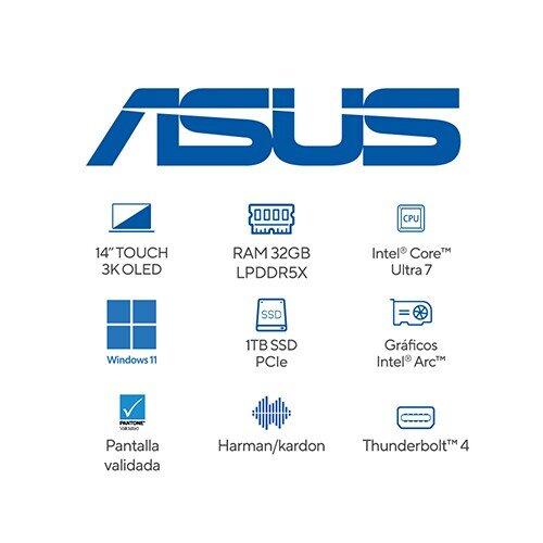Laptop ASUS ASUS Zenbook S 14 UX5406SA-PZ023W, 32 GB RAM - imagen 6