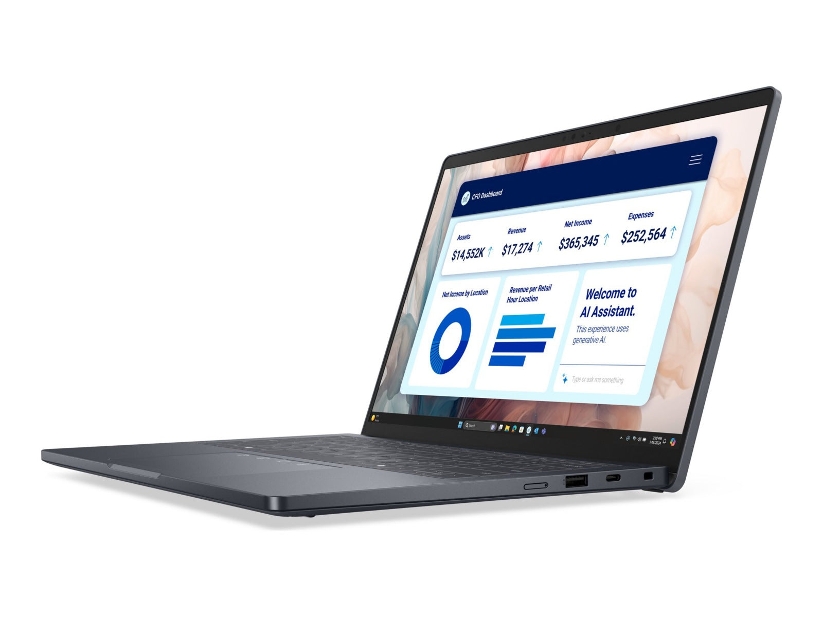 Laptop Dell Pro 14 Premium PA14250, Intel Core Ultra 7 - 8 Núcleos, 32GB DDR5, 512 GB SSD, Intel Arc Graphics - vista 1