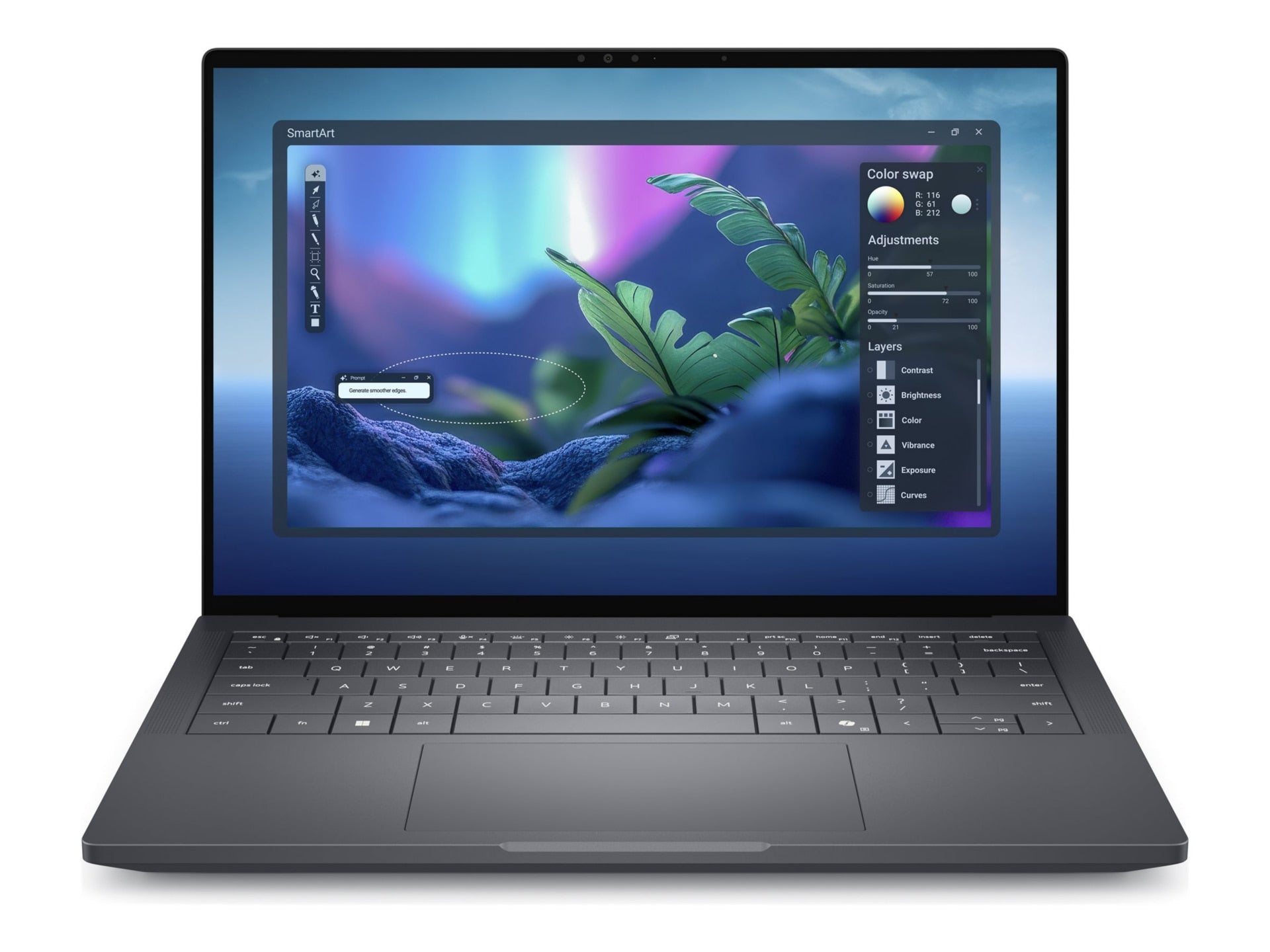 Laptop Dell Pro Max 14 Premium MA14250, Intel Core Ultra 7 - 16 Núcleos, 32GB DDR7, 512 GB SSD, RTX PRO - vista 2