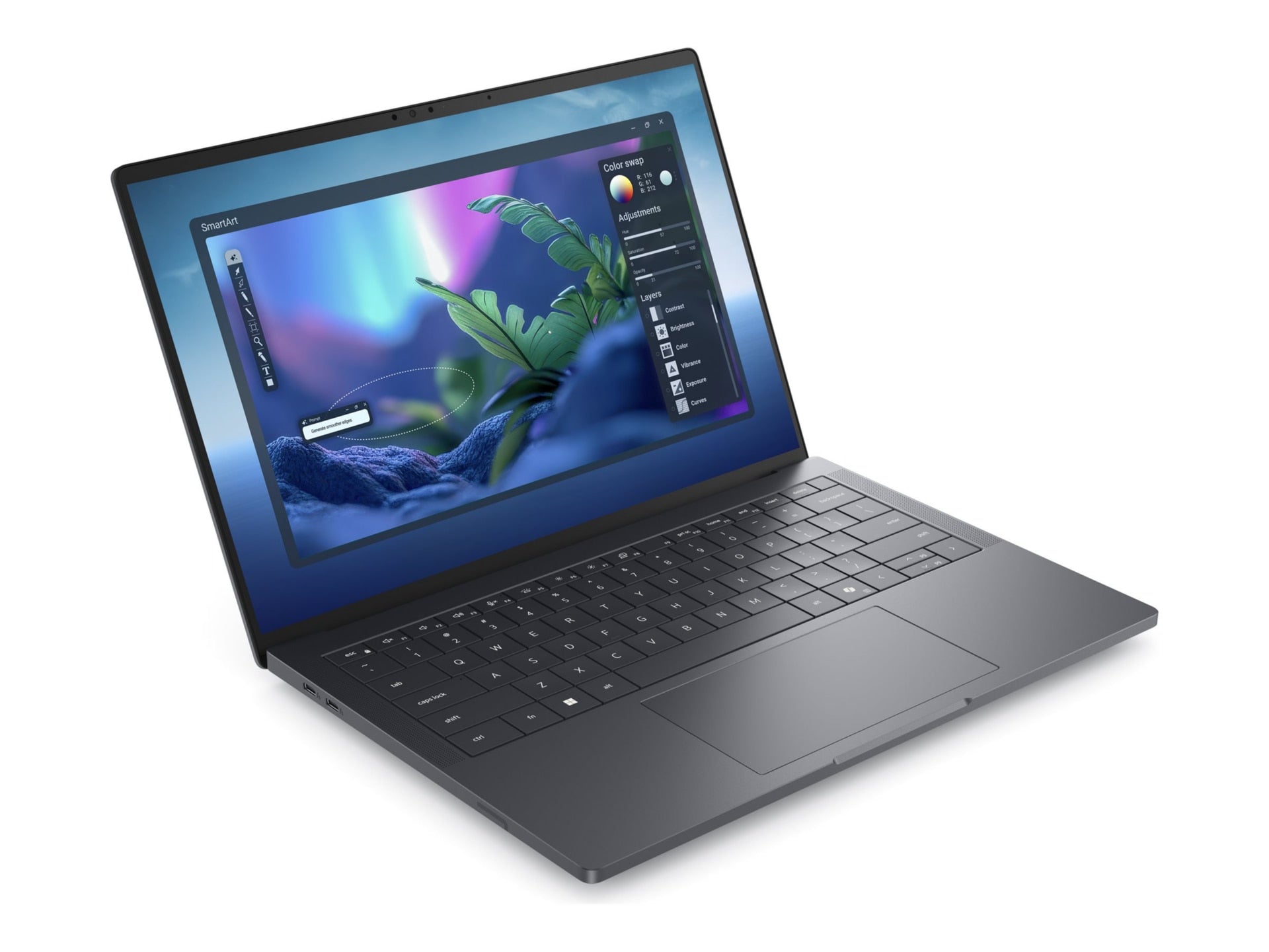 Laptop Dell Pro Max 14 Premium MA14250, Intel Core Ultra 7 - 16 Núcleos, 32GB DDR7, 512 GB SSD, RTX PRO - vista 3