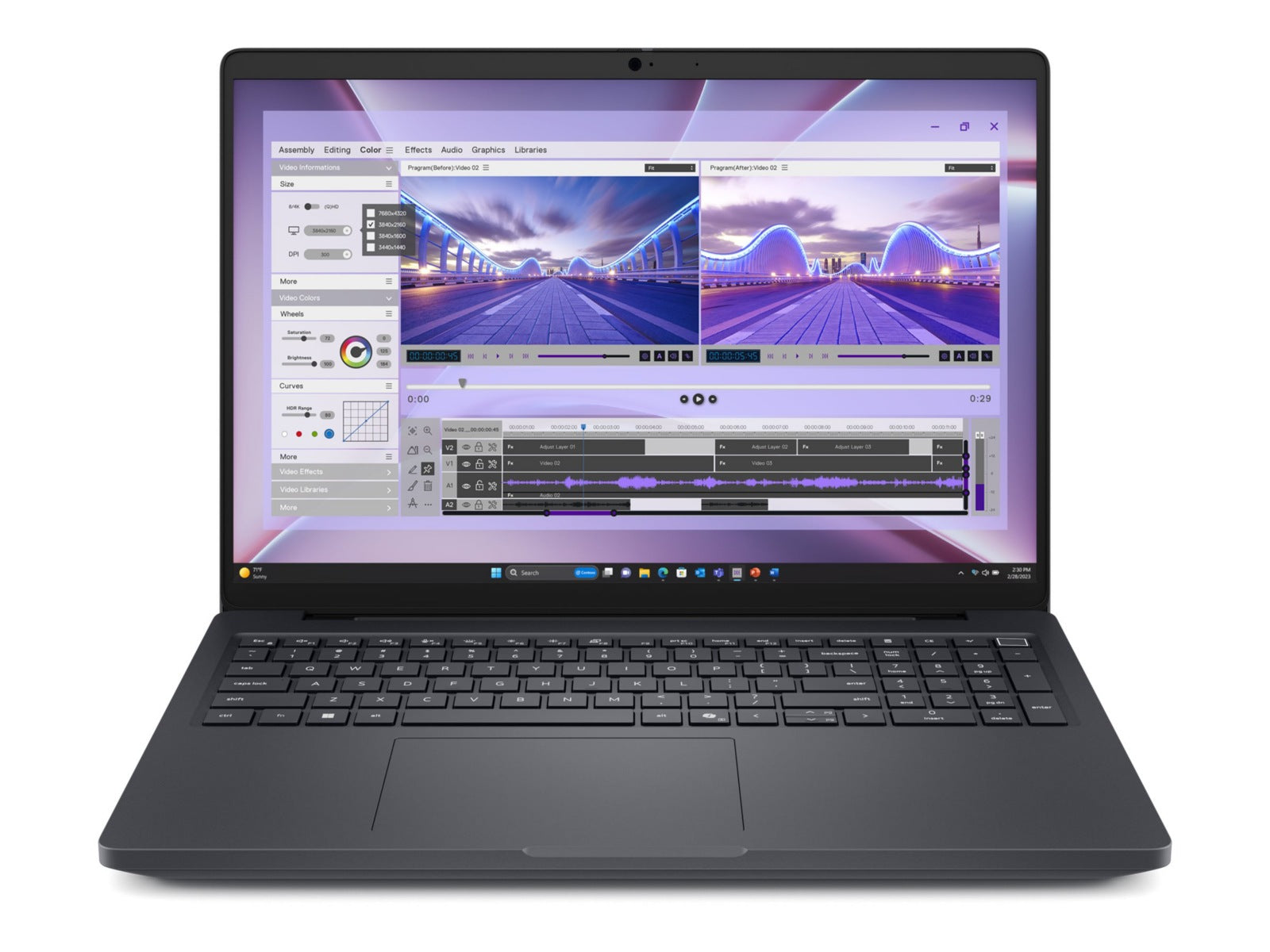 Laptop Dell Pro Max 16 MC16250, Intel Core Ultra 7 - 16 Núcleos, 16GB DDR5, 512 GB SSD, RTX PRO - vista 2