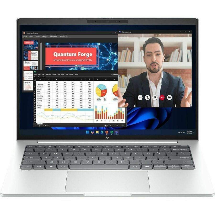 Laptop HP EliteBook, Intel Core Ultra 7 Series 8 Núcleos, 16GB DDR5, 512 GB SSD - vista 1