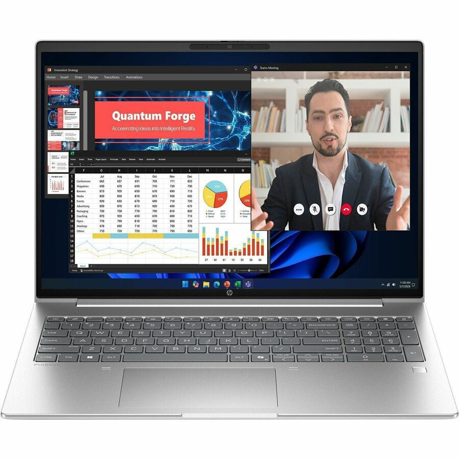 Laptop HP ProBook, Intel Core Ultra 5 Series 8 Núcleos, 16GB DDR5, 512 GB SSD - vista 2