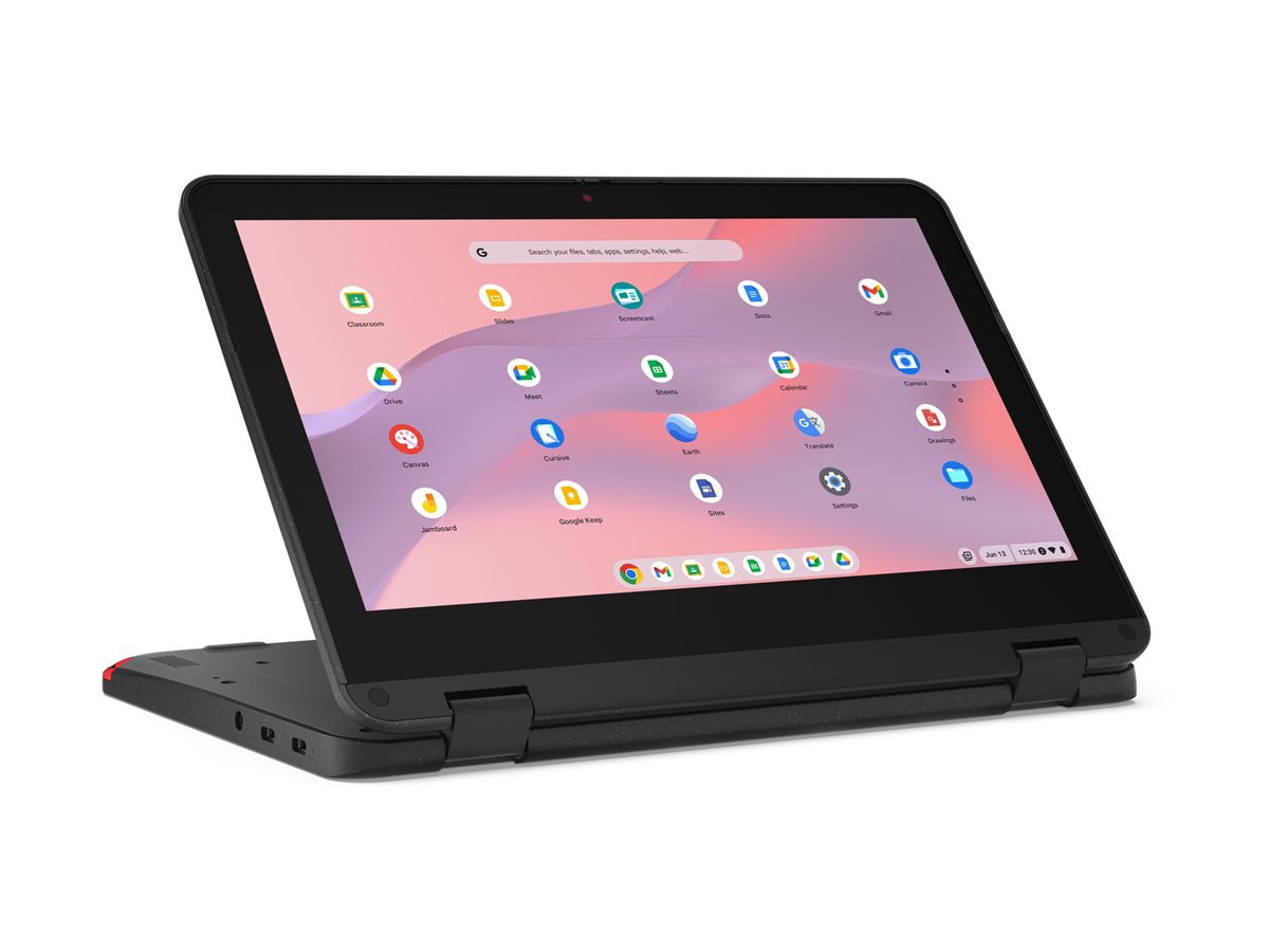 Laptop Lenovo 500e Chromebook Gen 4s 83N8, Intel N-Series N150 4 Núcleos, 8GB DDR5, 64 GB, Intel Graphics - vista 3