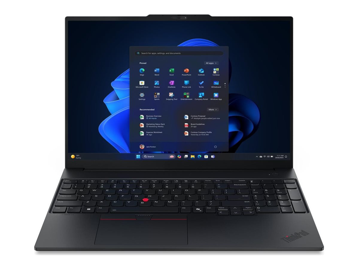 Laptop Lenovo ThinkPad E16 Gen 3 21SR, Intel Core Ultra 7 - 16 Núcleos, 0GB DDR5, 1 TB SSD, Intel Arc 140T GPU - vista 1